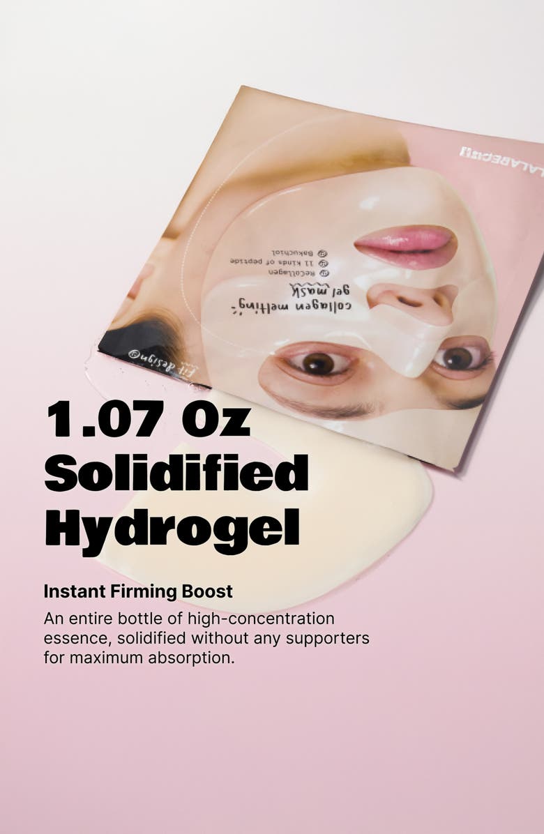 LALA Recipe Collagen Melting Gel Mask Set of 4, Alternate, color, White