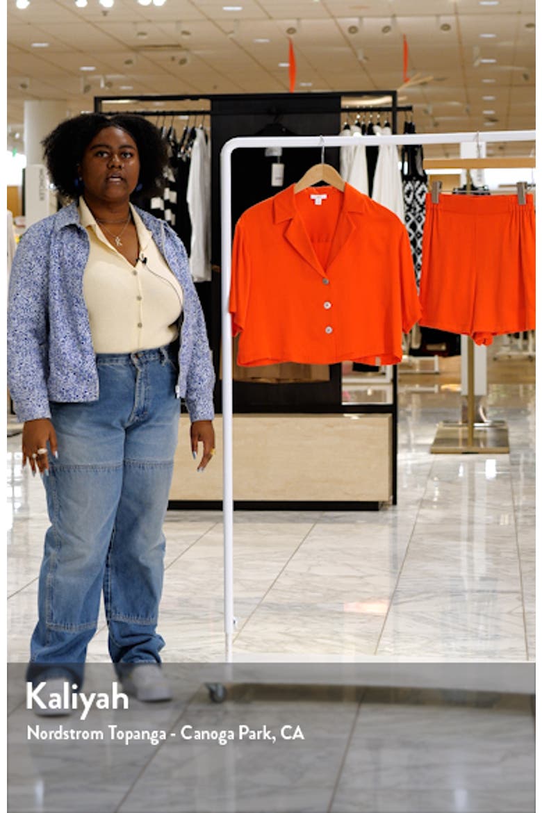 Washable Silk Button-Up Short Pajamas video