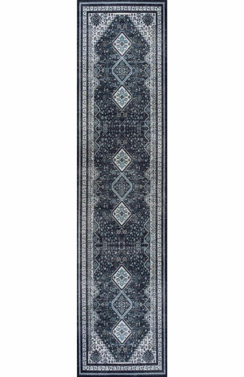 Dalyan Geometric Medallions Machine-Washable Area Rug