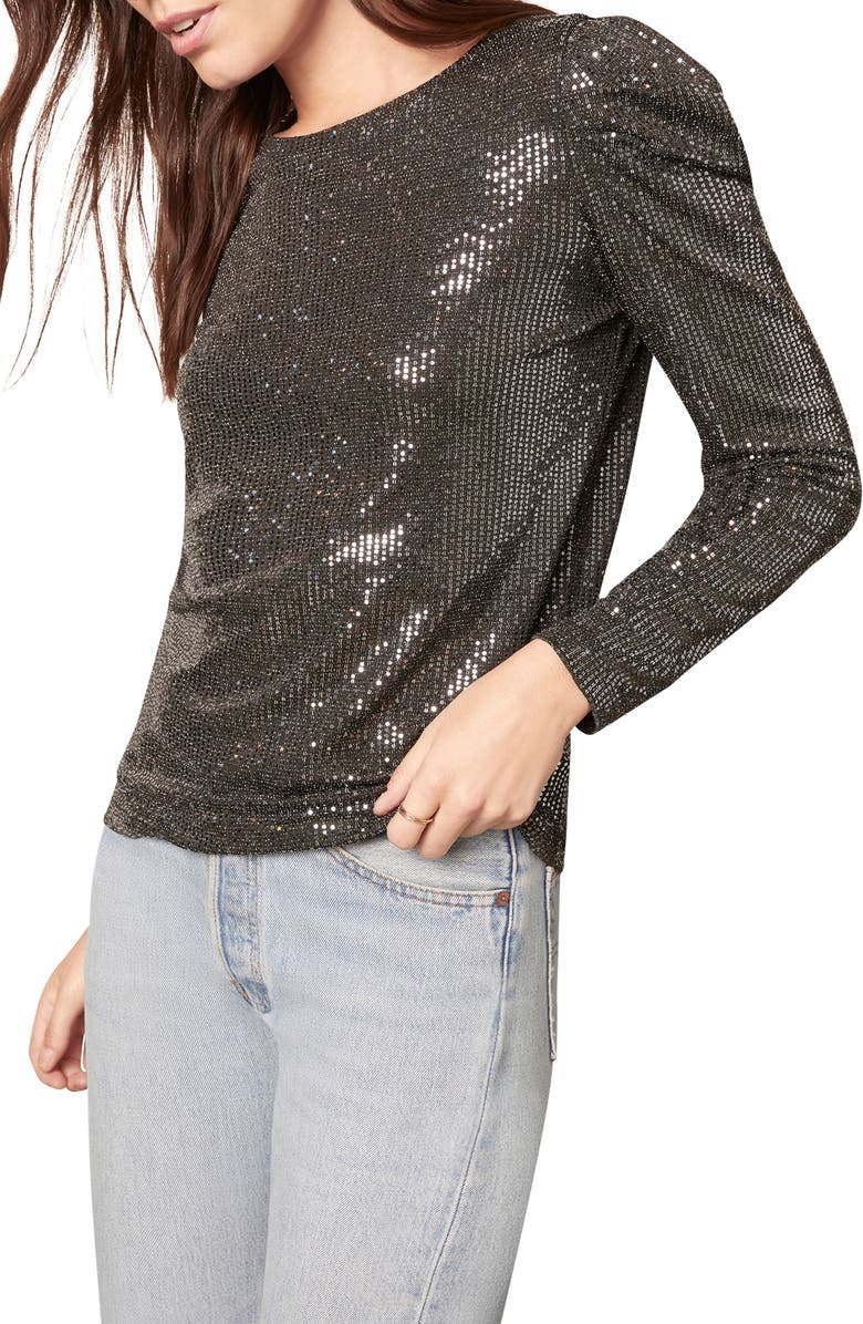 BB Dakota by Steve Madden Let It Shimmer Top, Alternate, color, 