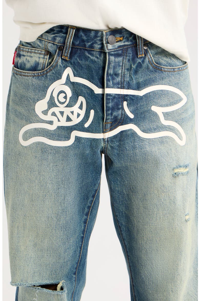 Milk Cotton Distressed Jeans, Alternate, color, LEMON TART