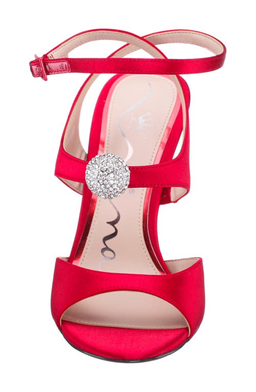 Nina Dahlia Ankle Strap Sandal In Multi