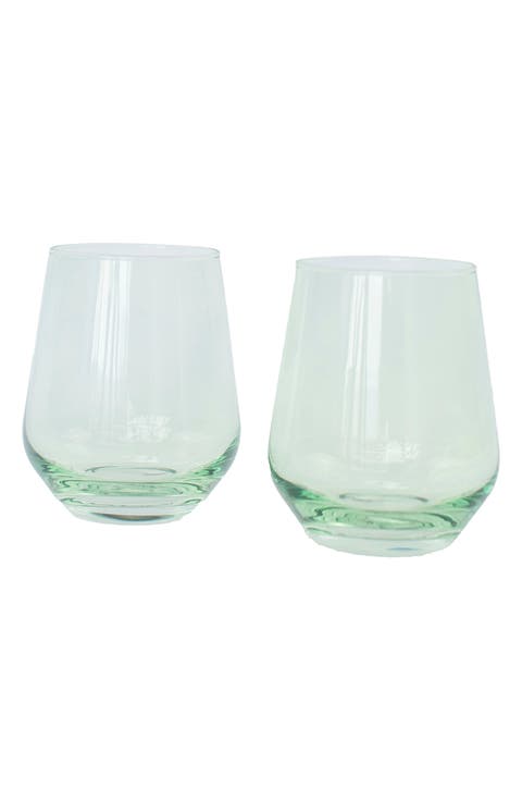 Set of 2 Stemless Wineglasses
