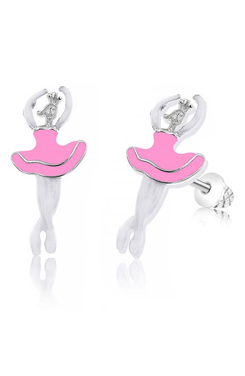 Kids' Ballerina Stud Earrings