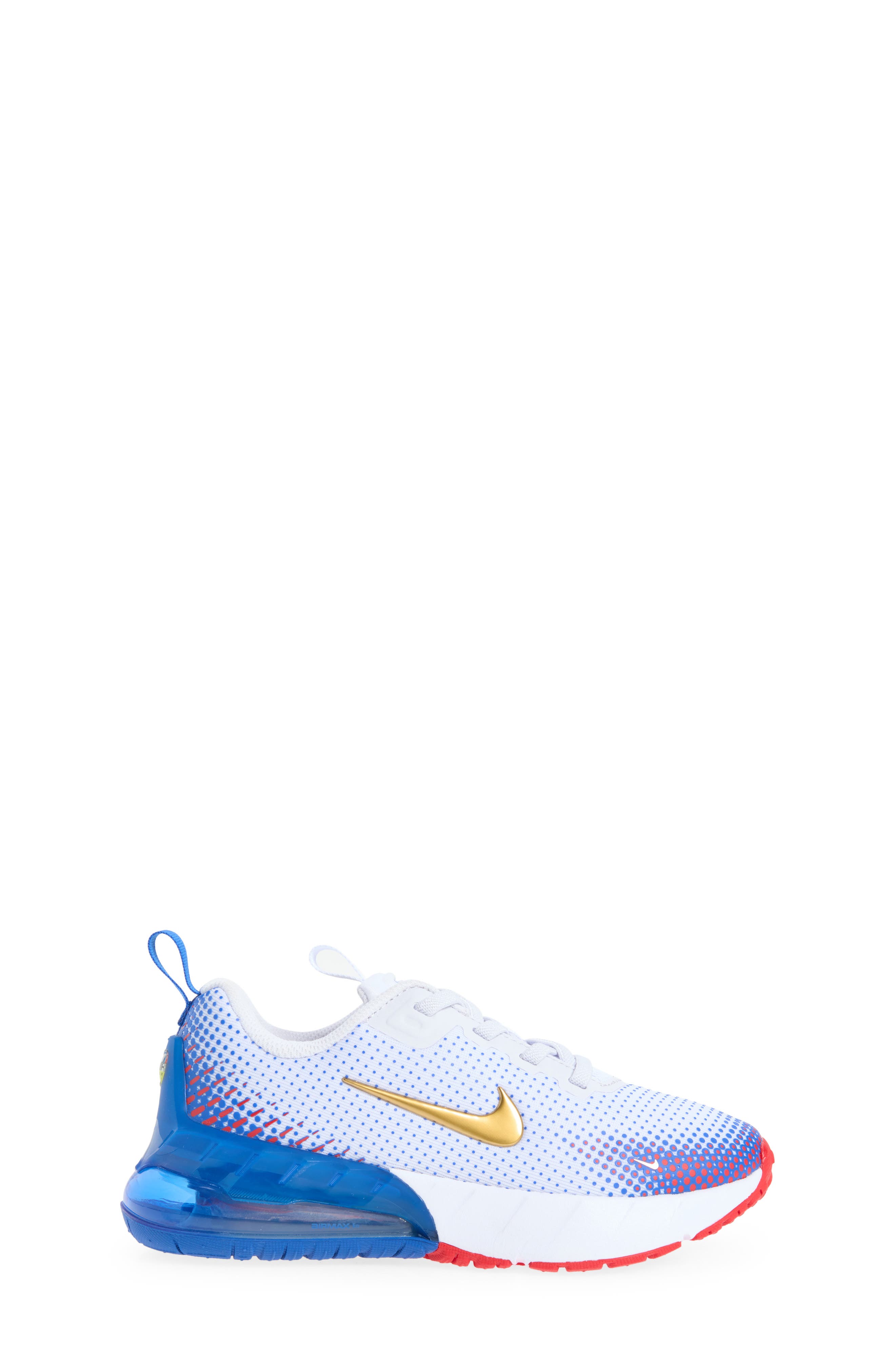 Kids' Air Max Phoenix Sneaker, Alternate, color, WHITE/ GOLD/ GAME ROYAL