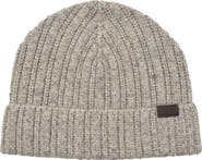 Hickey Freeman Cashmere Marbled Rib Knit Beanie