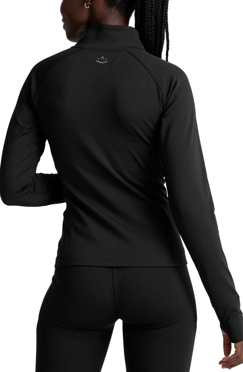 Beyond Yoga Allure Half Zip Top, Alternate, color, Black