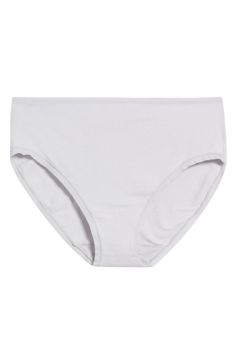 Natori Bliss Bare Cotton Hipster Briefs, Alternate, color, Grey Sky