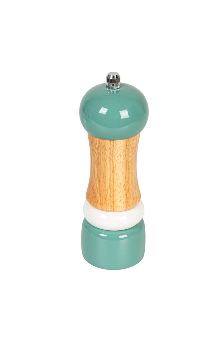 Storied Home Rubberwood Salt/Pepper Mill, Grey, Cream and Natural, Main, color, Cream