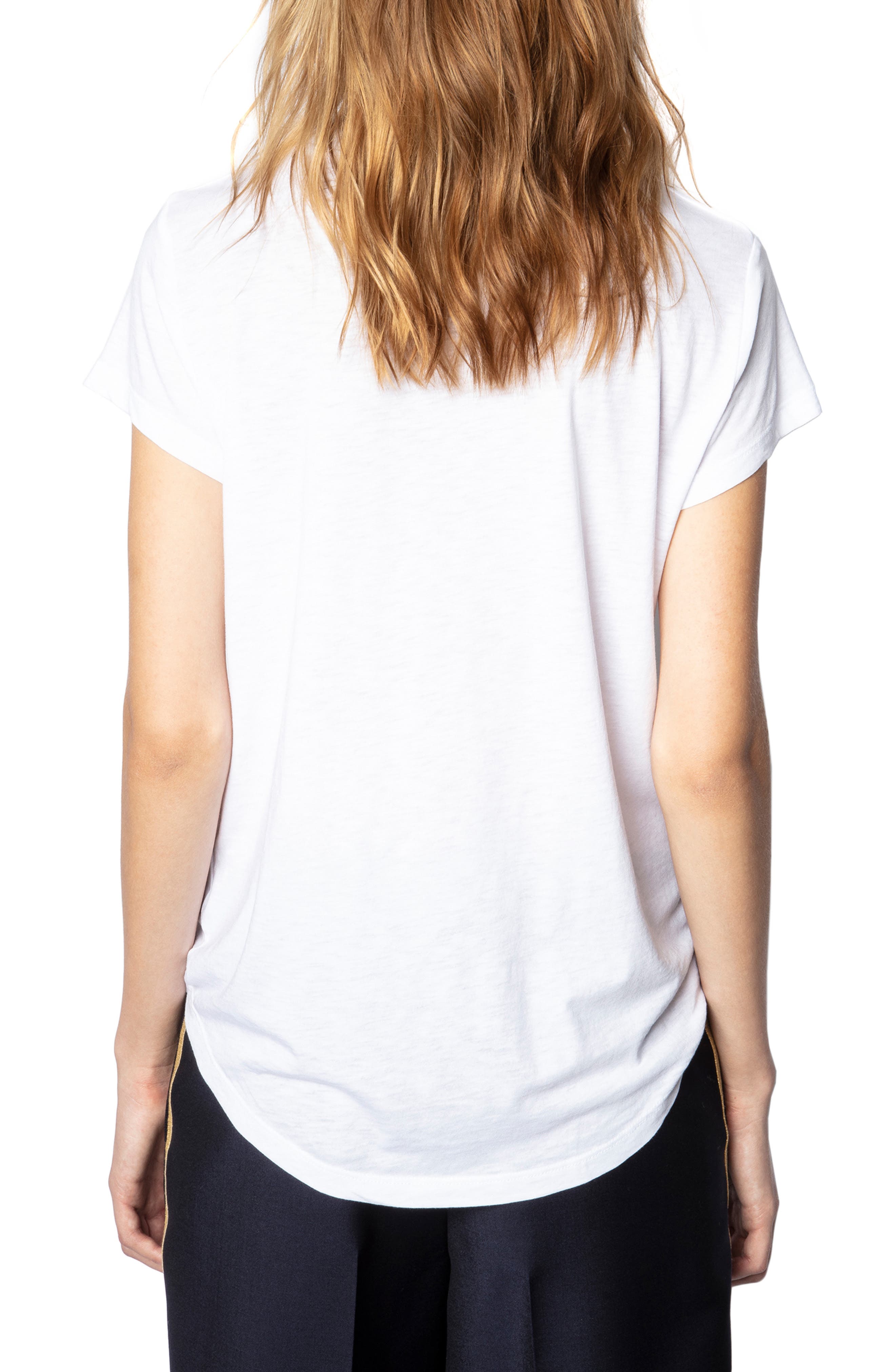 Zadig & Voltaire Woop Ribbon & Heart Graphic Tee (Women) | Nordstrom