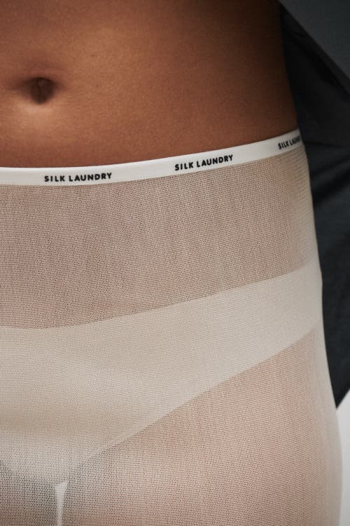 Silk Laundry Mesh Skirt Hazelnut In Hazelnut