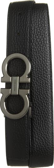 Double Gancio Leather Belt