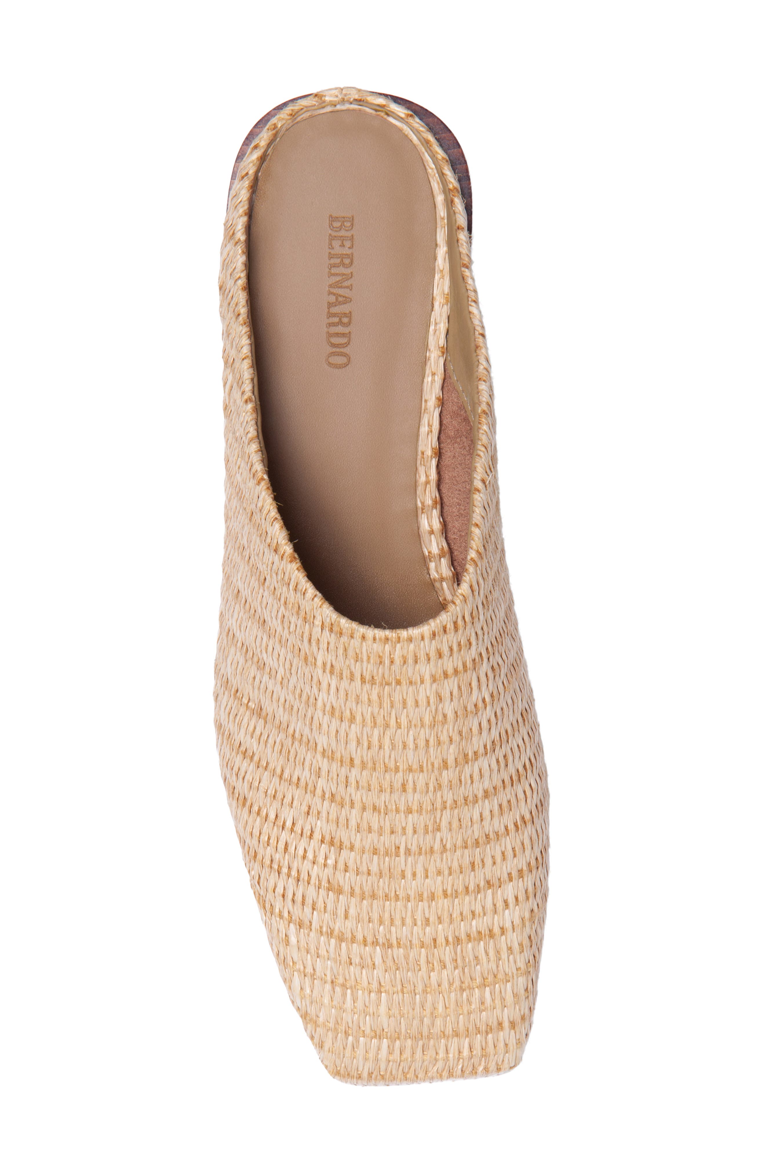 Porto Flat Mule, Alternate, color, NATURAL RAFFIA