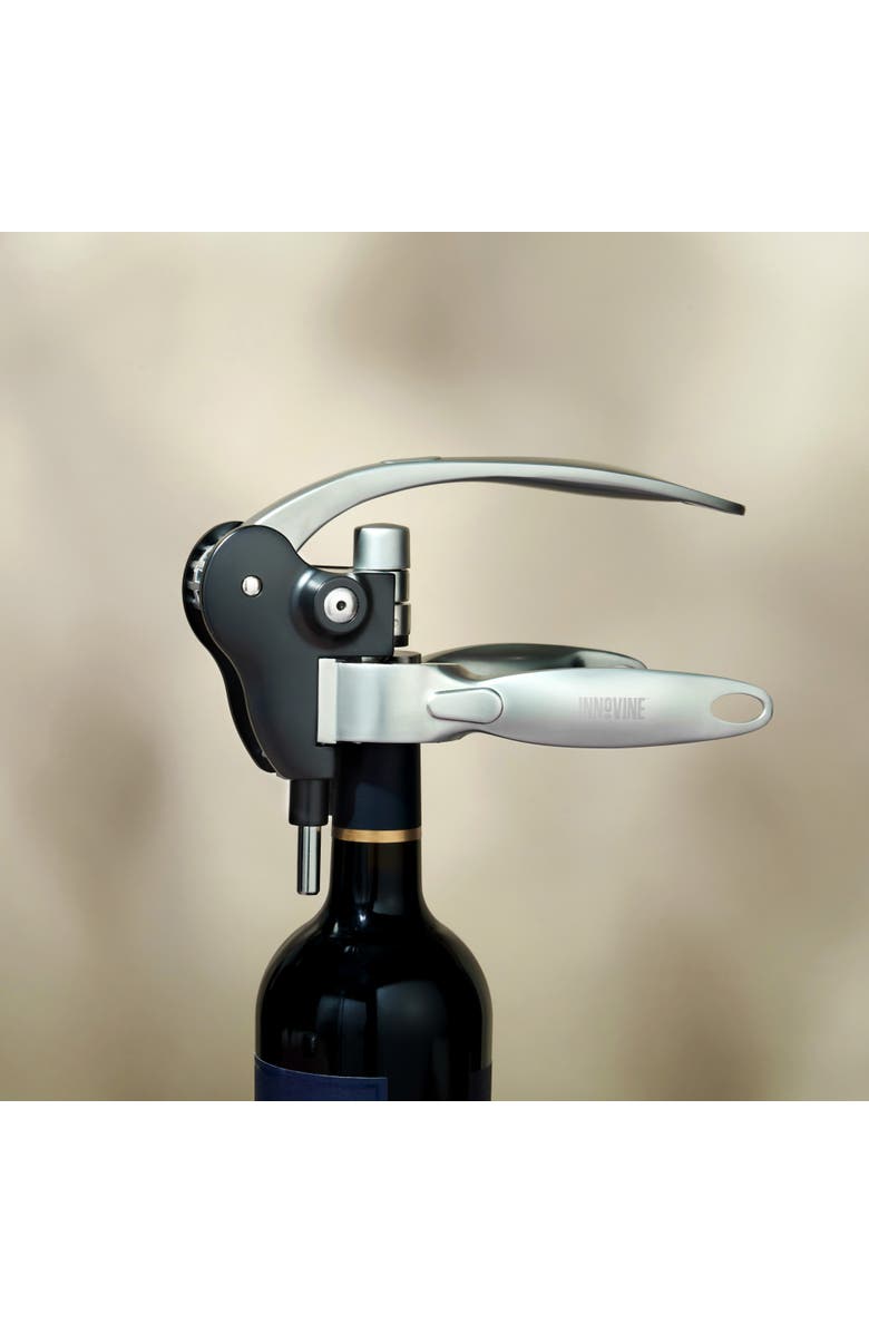 Innovine Horizontal Lever Corkscrew, Alternate, color, Black