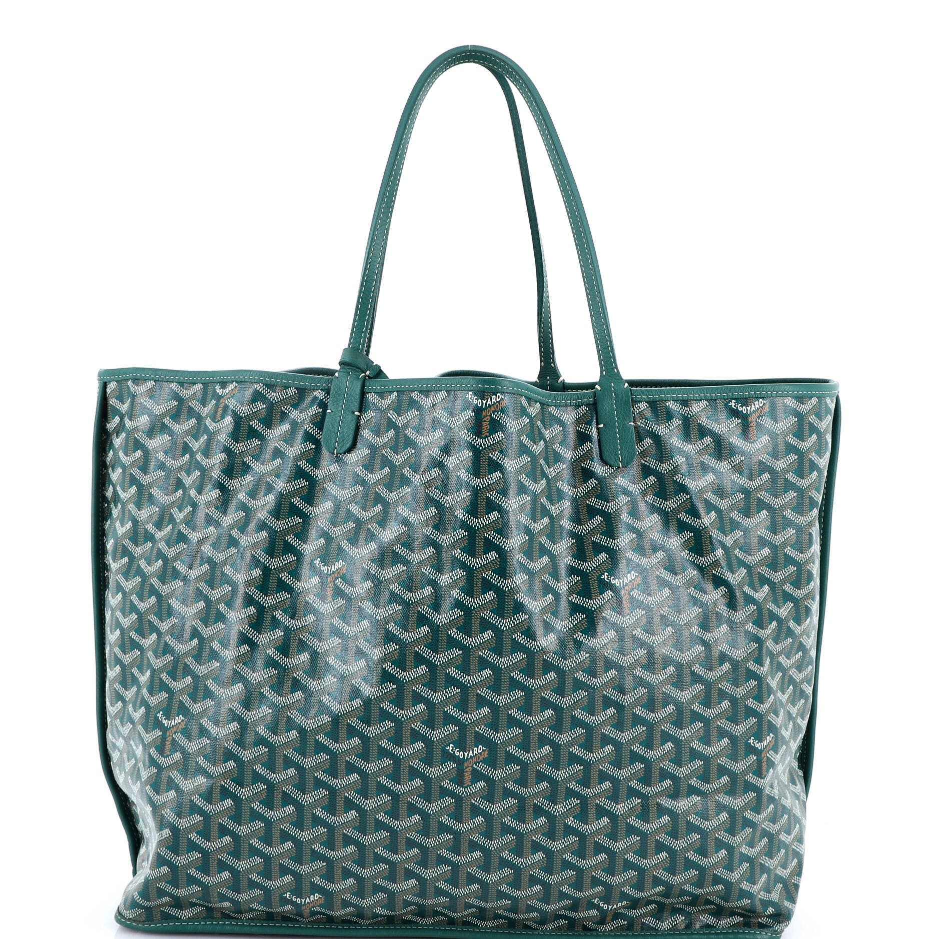 Pre-Owned Goyard Anjou Reversible Tote Coated Canvas GM, Main, color, Green