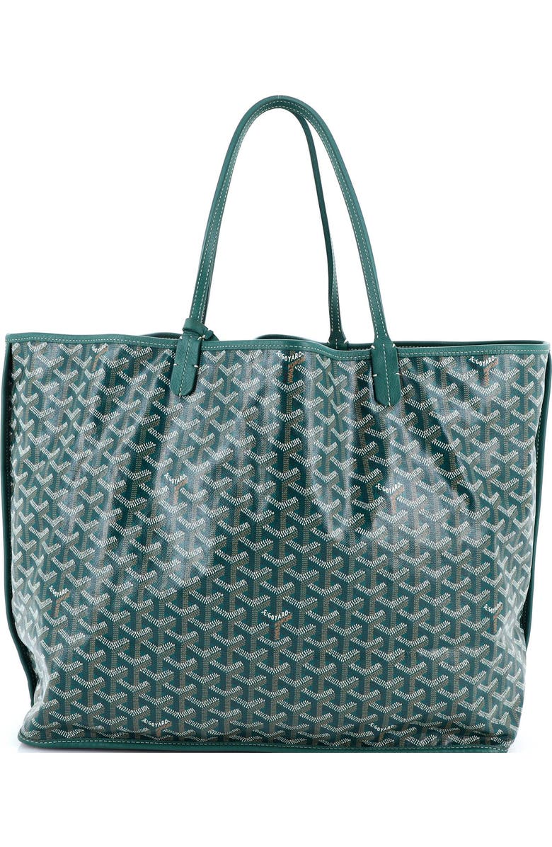 Pre-Owned Goyard Anjou Reversible Tote Coated Canvas GM, Main, color, Green