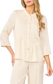 Halogen® Pintuck Top