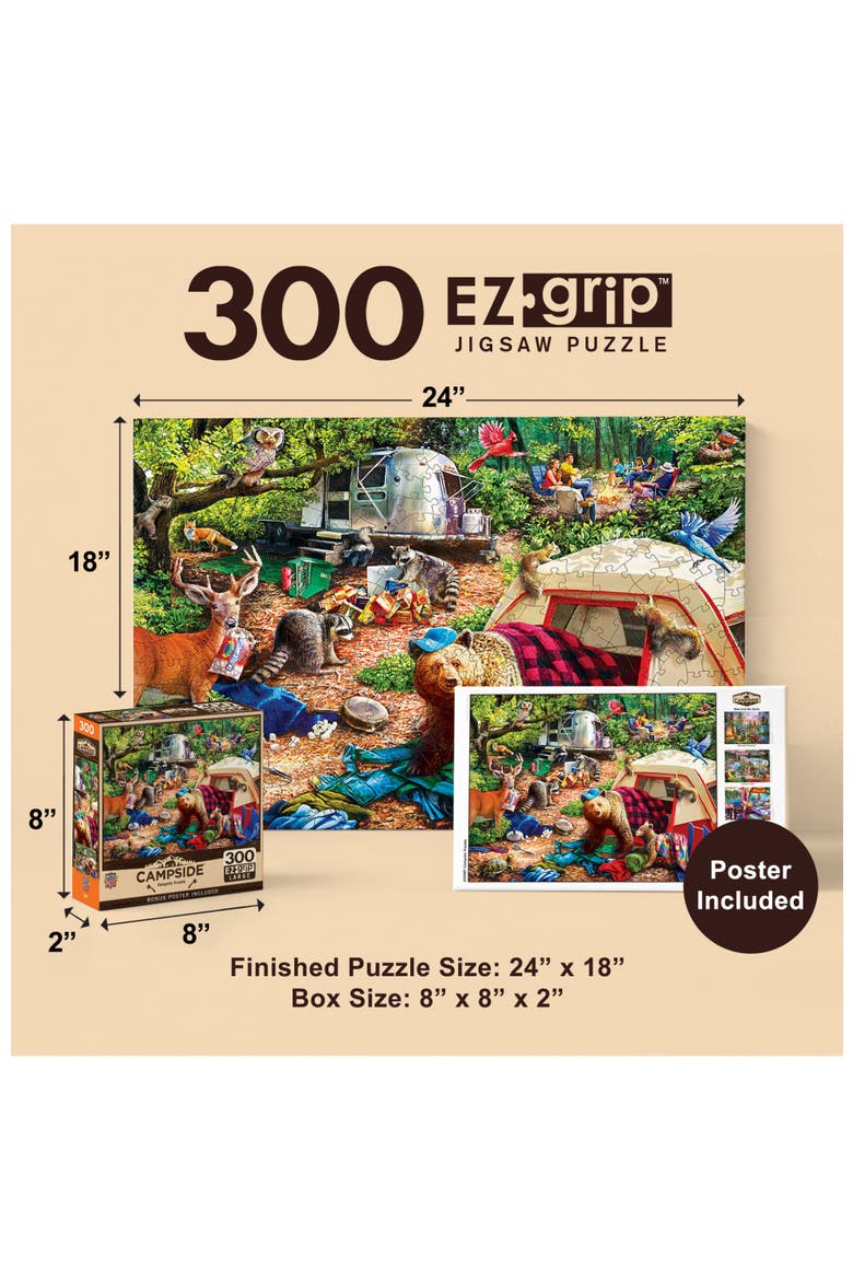 Campsite Trouble 300 Piece Jigsaw Puzzle, Alternate, color, Multicolor