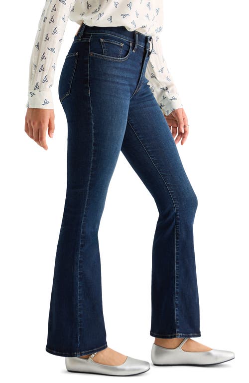 Lucky Brand Stevie High Waist Mini Bootcut Jeans In Blue