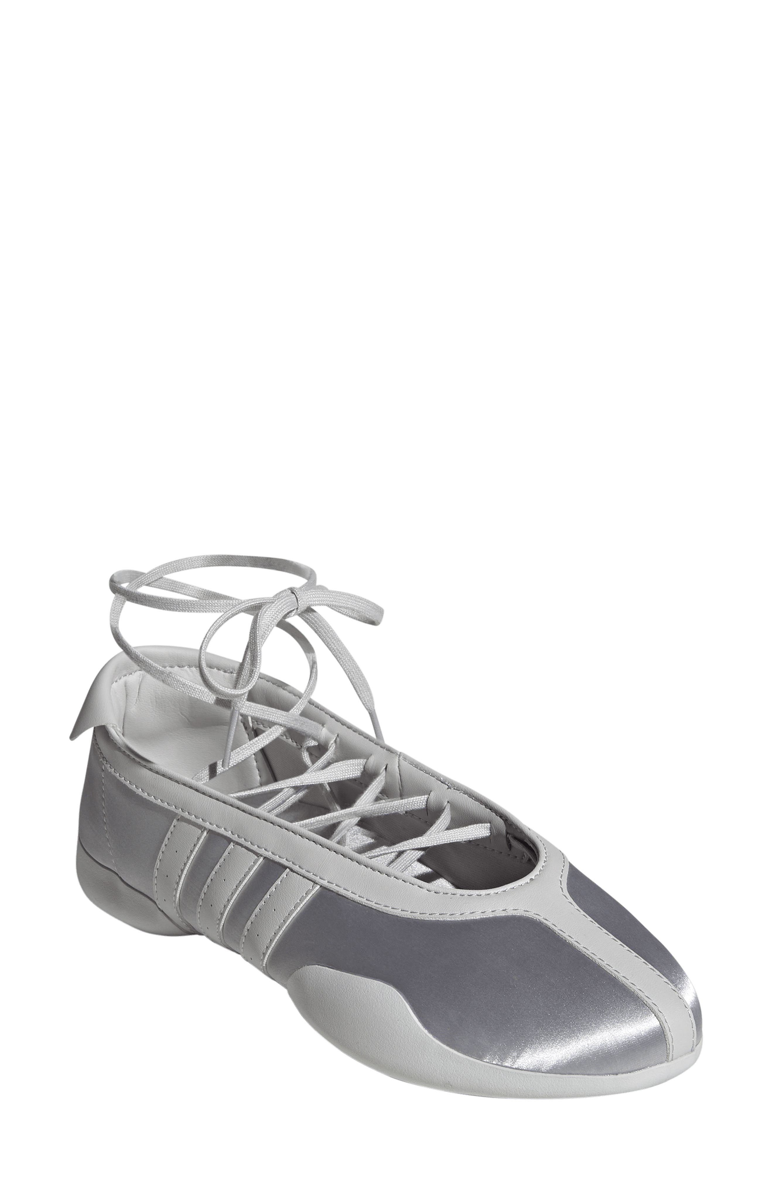 Taekwondo Mei Ballet Flat, Main, color, SILVER/ GREY ONE/ WHITE