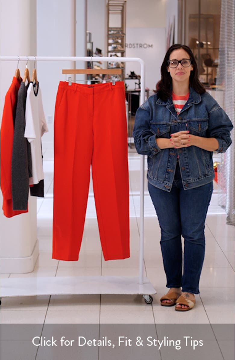 High Waist Straight Leg Pants, sales video thumbnail