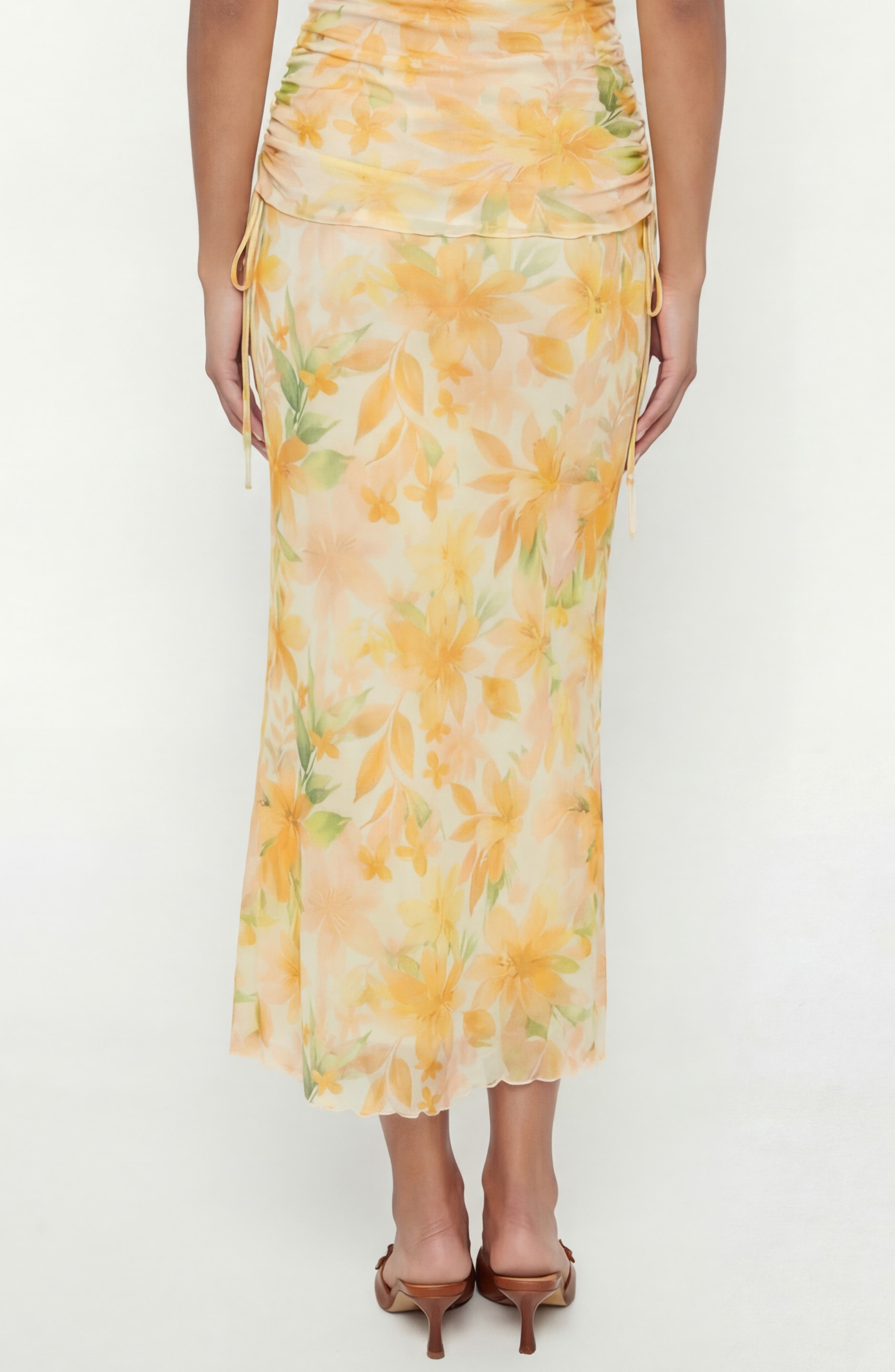 Raya Floral Midi Skirt - image 2
