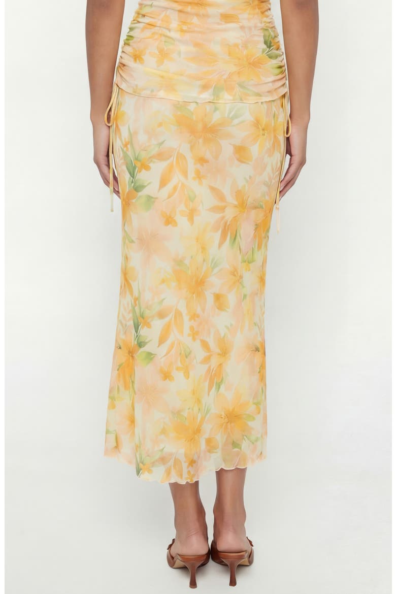 Raya Floral Midi Skirt, Alternate, color, FLOWER NECTAR