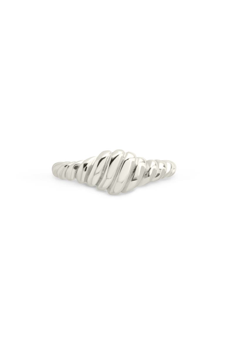Paula Ribbed Ring, Alternate, color, SILVER