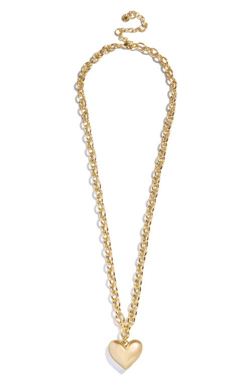 Baublebar Millie Small Heart Pendant Necklace In Gold