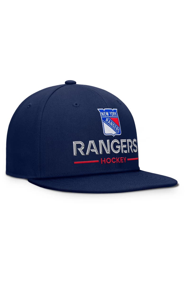 FANATICS Men's Fanatics Navy New York Rangers Authentic Pro Rink Lockup Snapback Hat, Alternate, color, Navy