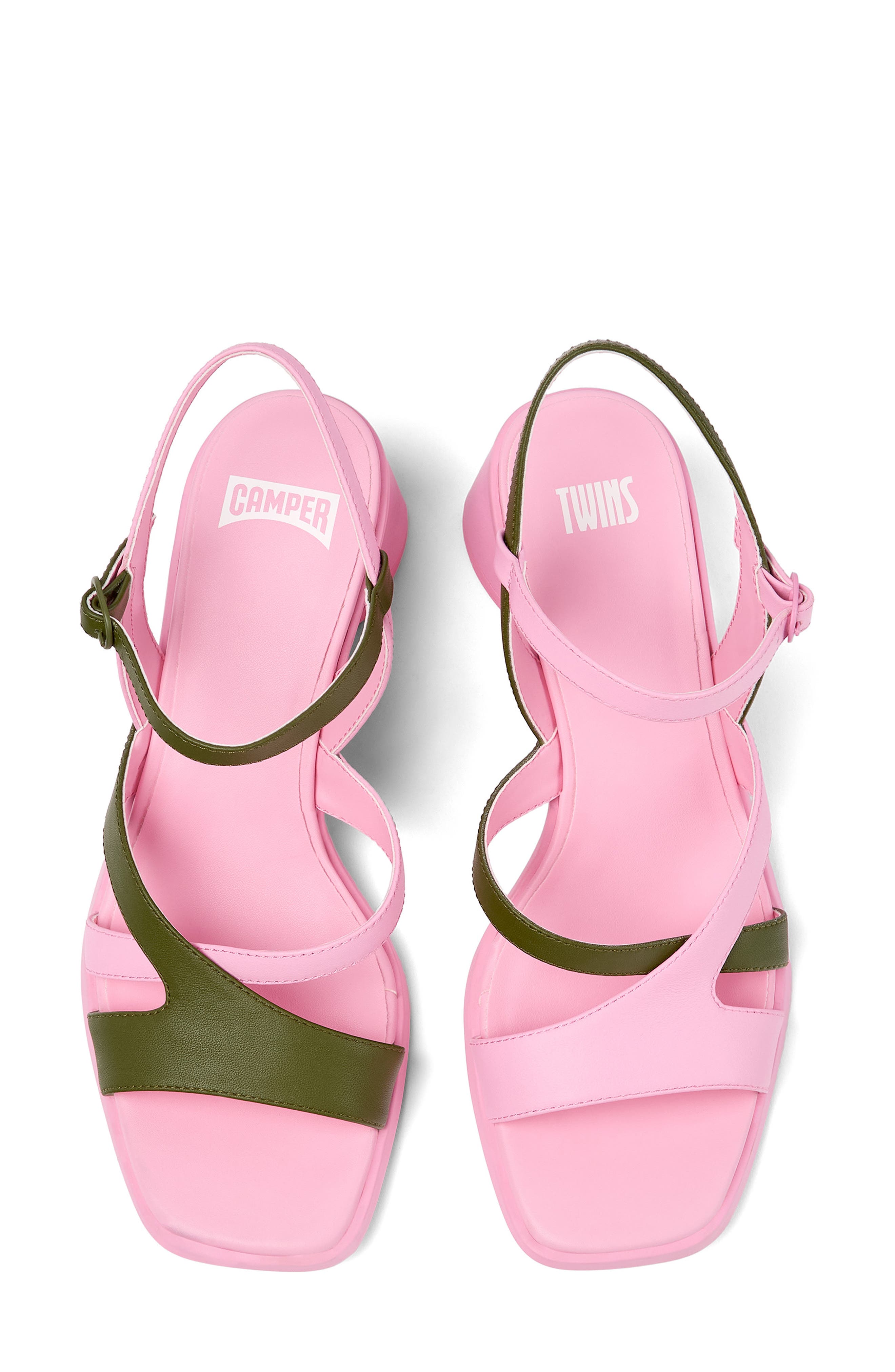 Camper Twins Block Heel Sandal, Alternate, color, 