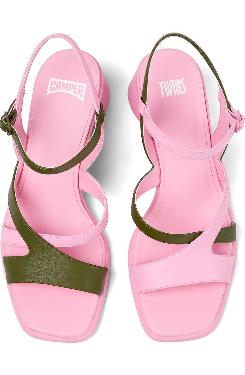 Camper Twins Block Heel Sandal, Alternate, color,
