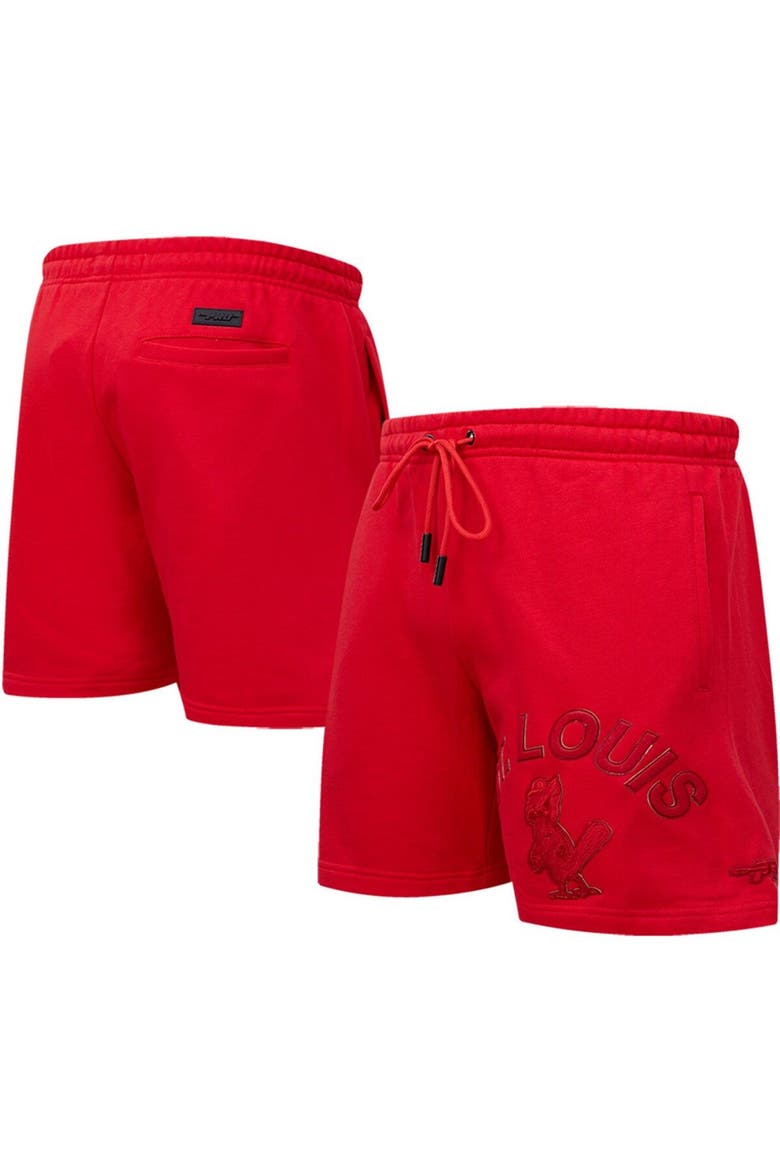 Men's Pro Standard St. Louis Cardinals Triple Red Classic Shorts, Main, color, Red