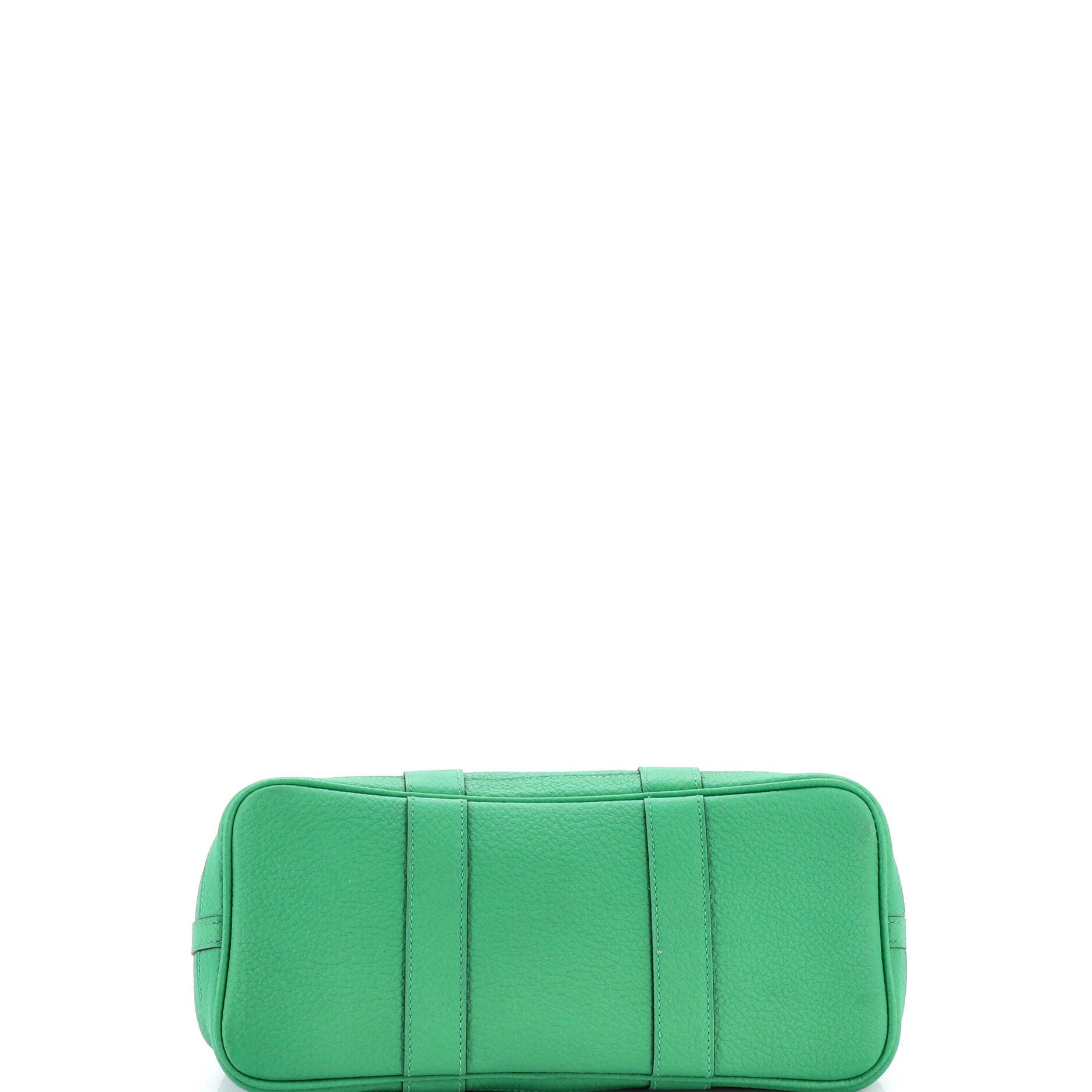 Pre-Owned Hermes Garden Party Tote Leather 30, Alternate, color, Green