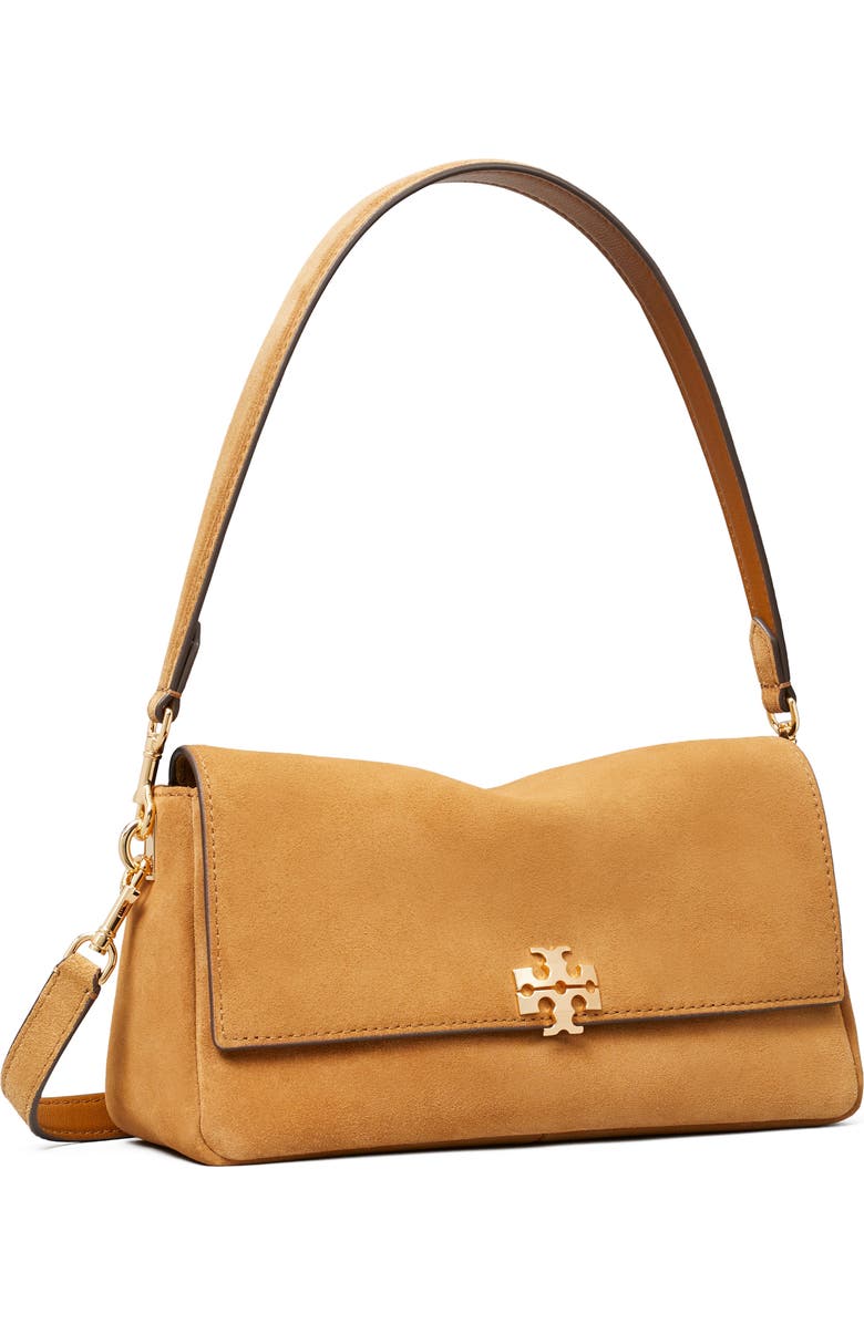 Tory Burch Small Charlie Shoulder Bag, Alternate, color, Toffee