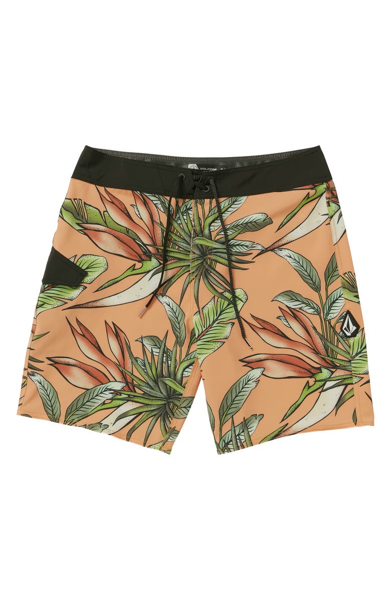 Volcom Indospray Mod 19 Floral Board Shorts, Main, color, 