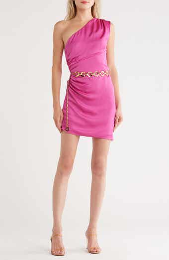 Ramy Brook Addie One-Shoulder Satin Minidress