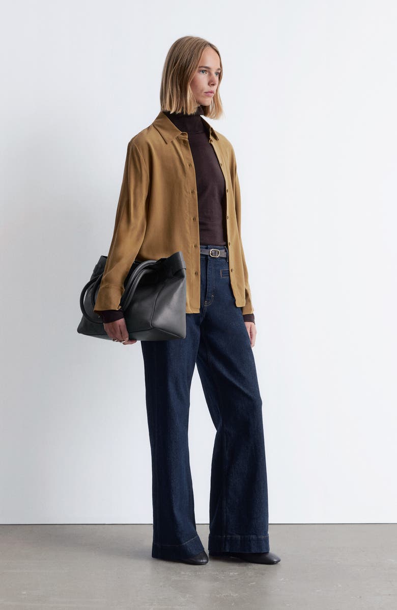 & Other Stories Wide Leg Jeans, Alternate, color, Dark Wash