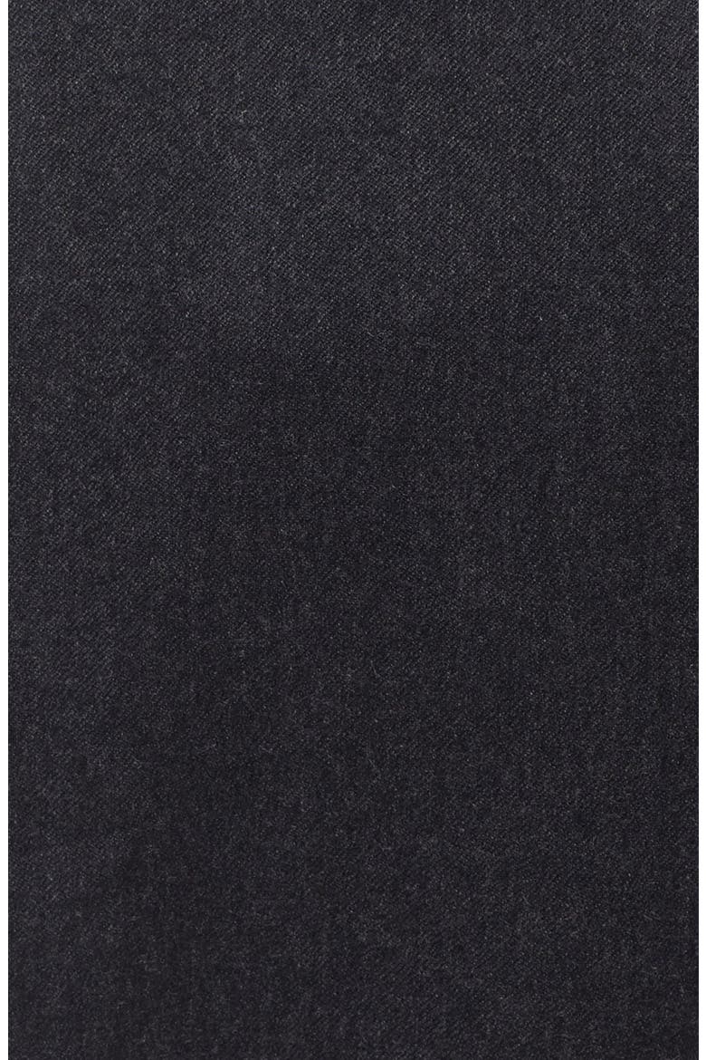 Lightweight Flannel Pleated Classic Fit Dress Trousers, Alternate, color, CHARCOAL