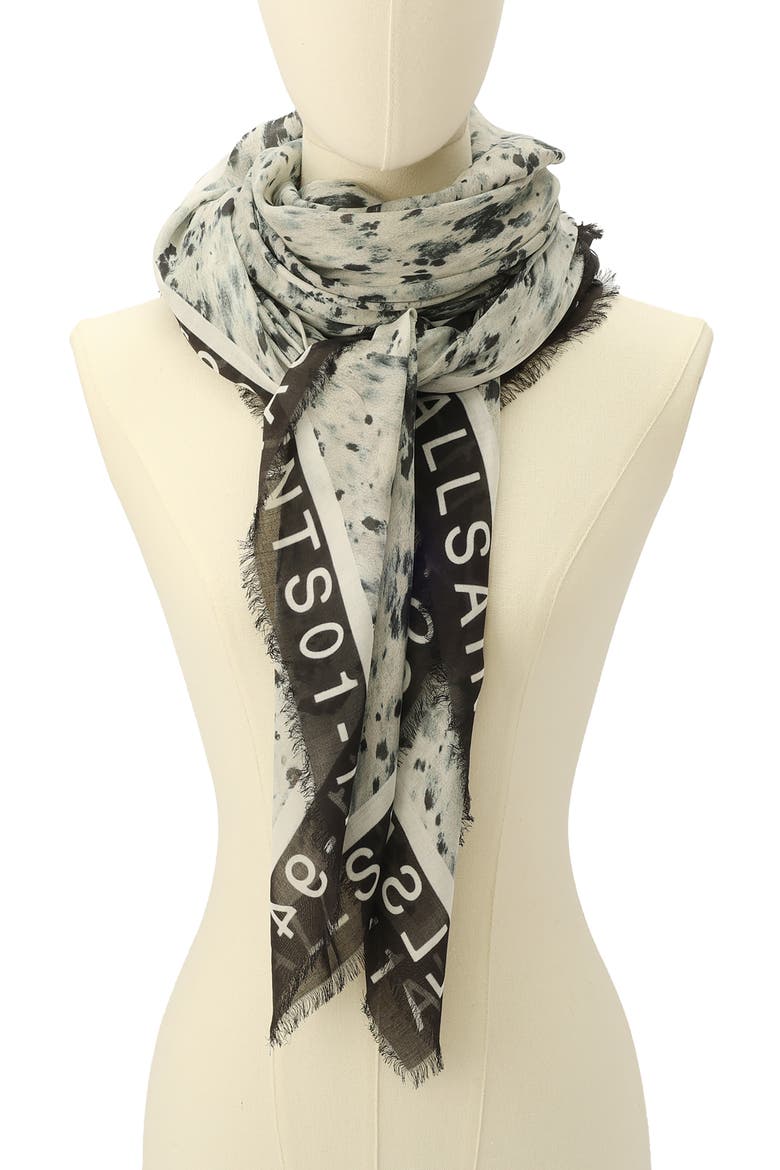 Canter Large Square Scarf, Alternate, color, ECRU WHITE