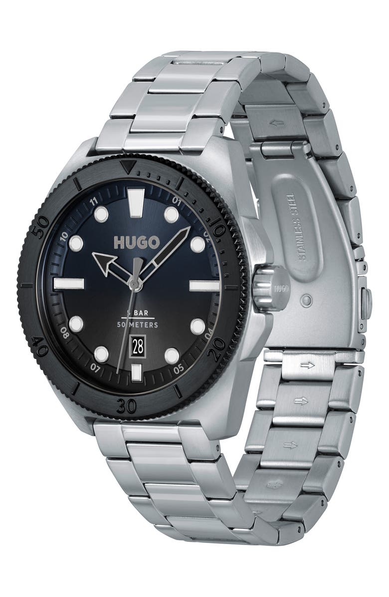 BOSS Visit Bracelet Watch, 44mm, Alternate, color, Blue