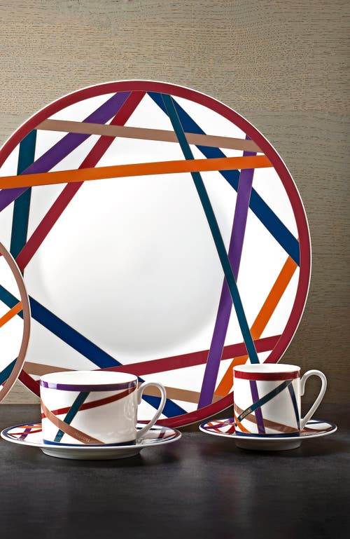Missoni Home Tableware Tea Cup & Saucer Nastri Set Of 6 In Multi