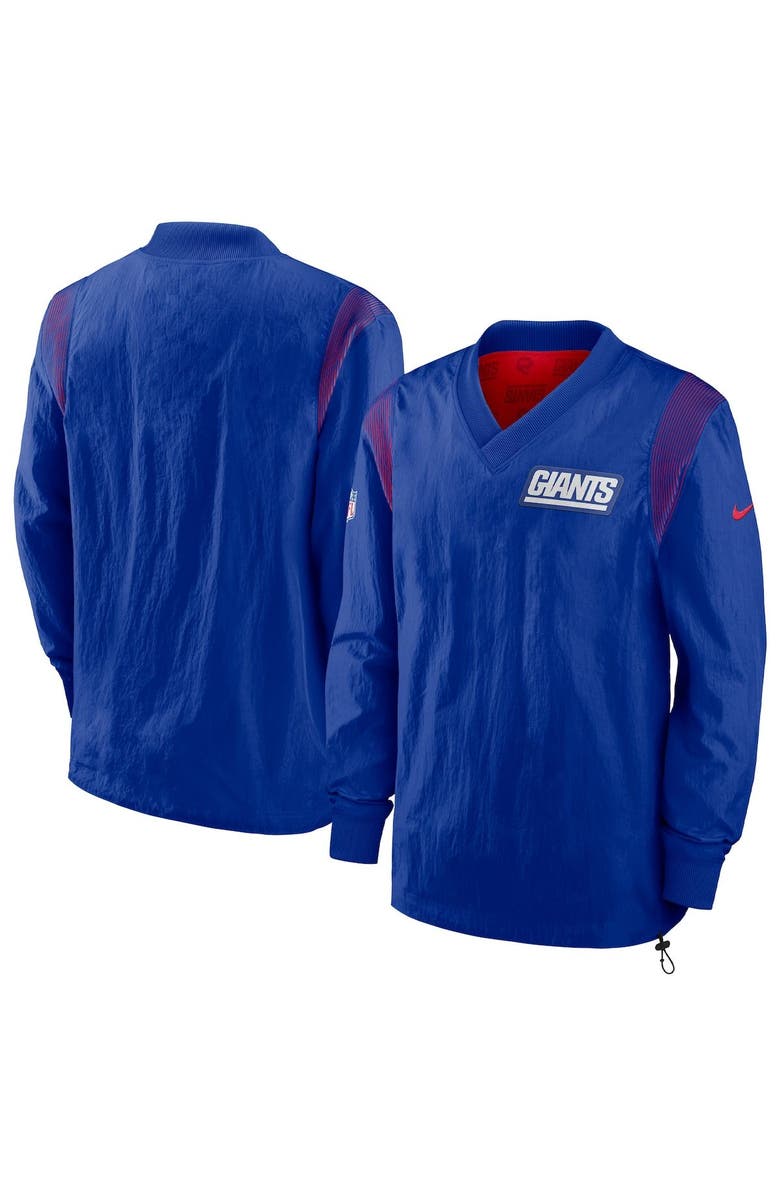 Nike Men's Nike Royal New York Giants Sideline Team ID Reversible Pullover Windshirt, Alternate, color, Royal