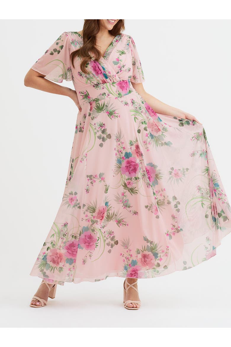 pink women's angel flowy dress TUNIK dressed in the room BILLY J BOUTIQUE | Angel