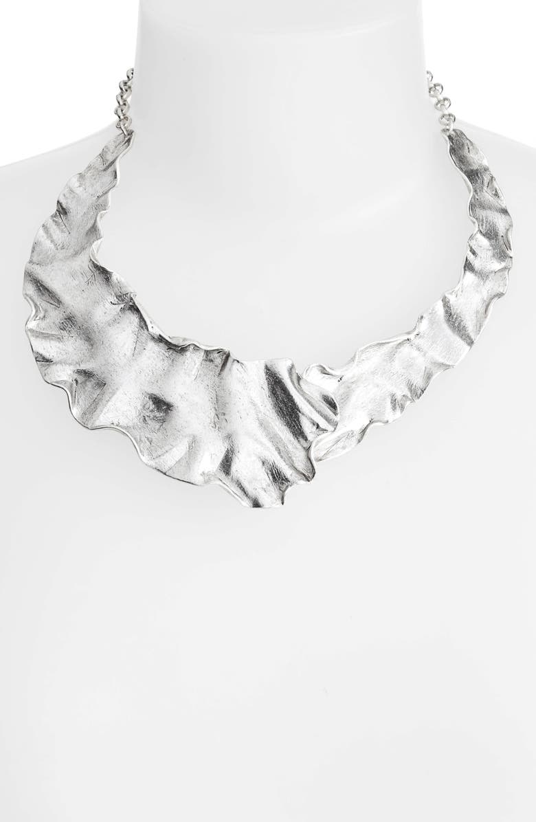 Karine Sultan Gold Plate Collar Necklace, Alternate, color, 