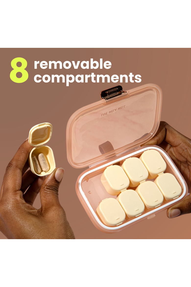 Weekly Vitamin Case, Alternate, color, Peachy Coral