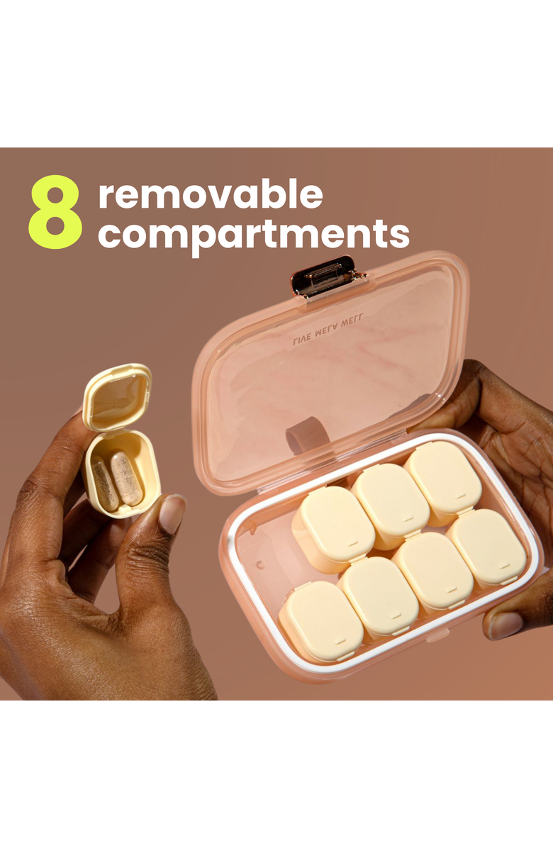 Mela Vitamins Weekly Vitamin Case, Alternate, color, Peachy Coral