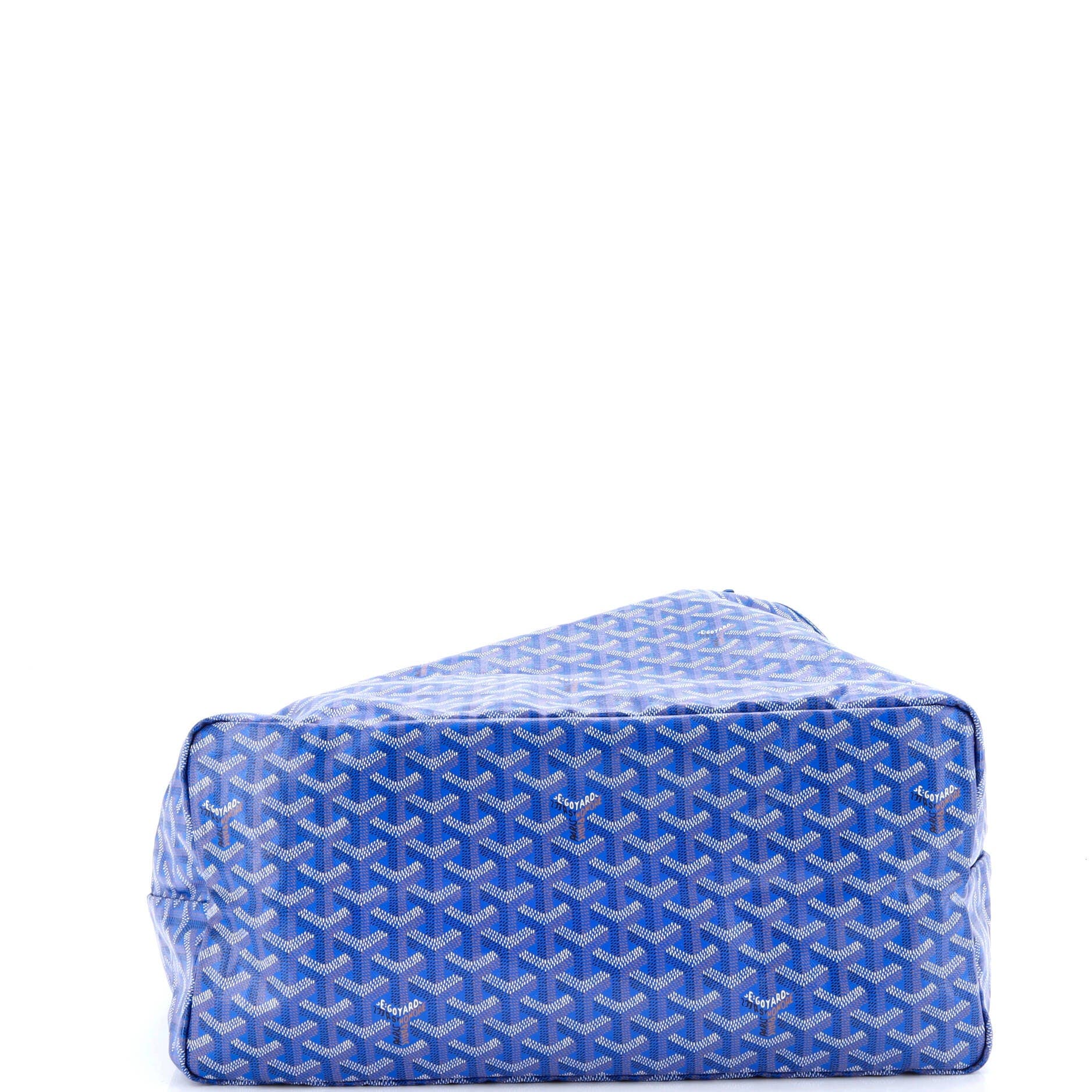 Pre-Owned Goyard Saint Louis Tote Coated Canvas GM, Alternate, color, Blue