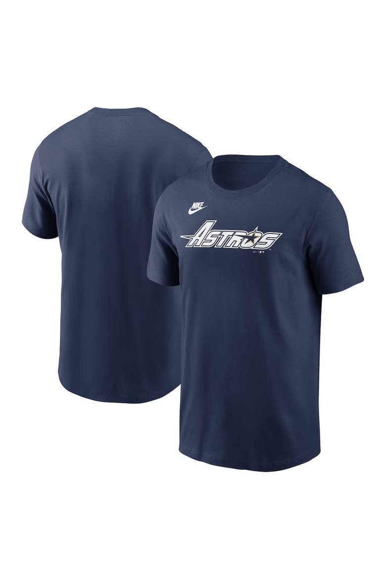 Men's Nike Navy Houston Astros Cooperstown Wordmark T-Shirt, Alternate, color, Navy