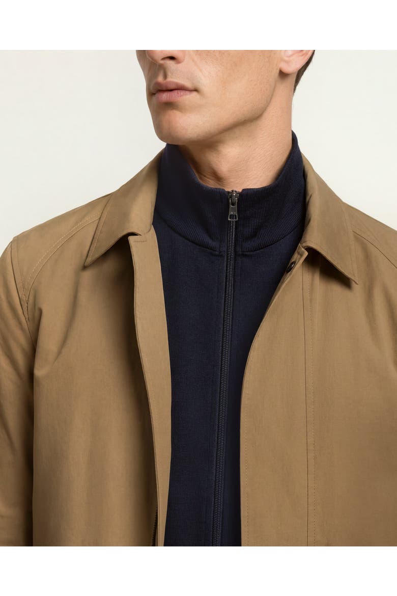 Dwight Tailored Field Jacket In Water-Repellent Organic Cotton, Alternate, color, DIJON